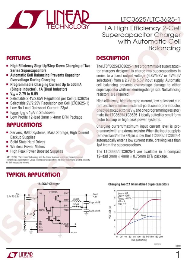 LTC3625IDE-1#PBF