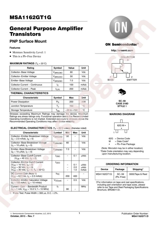 MSA1162GT1G
