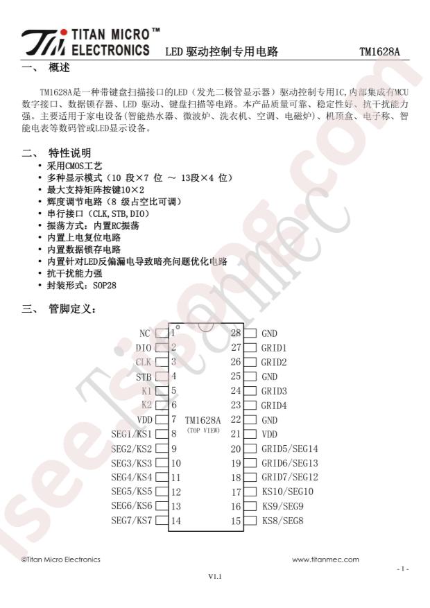 TM1628A
