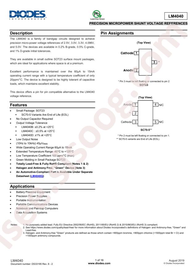 LM4040B50FTA