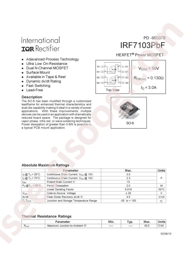 IRF7103TRPBF