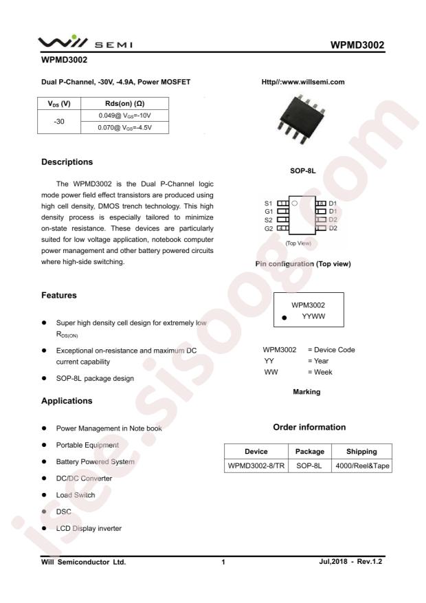 WPMD3002-8/TR