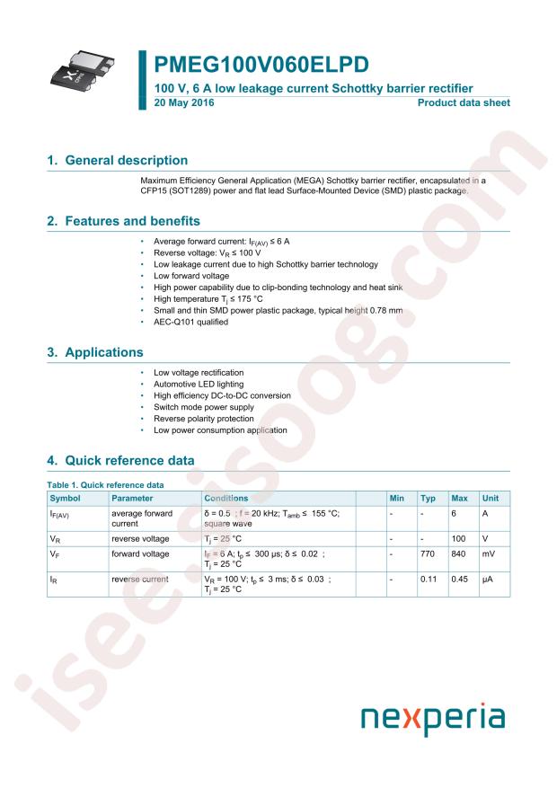 PMEG100V060ELPDZ