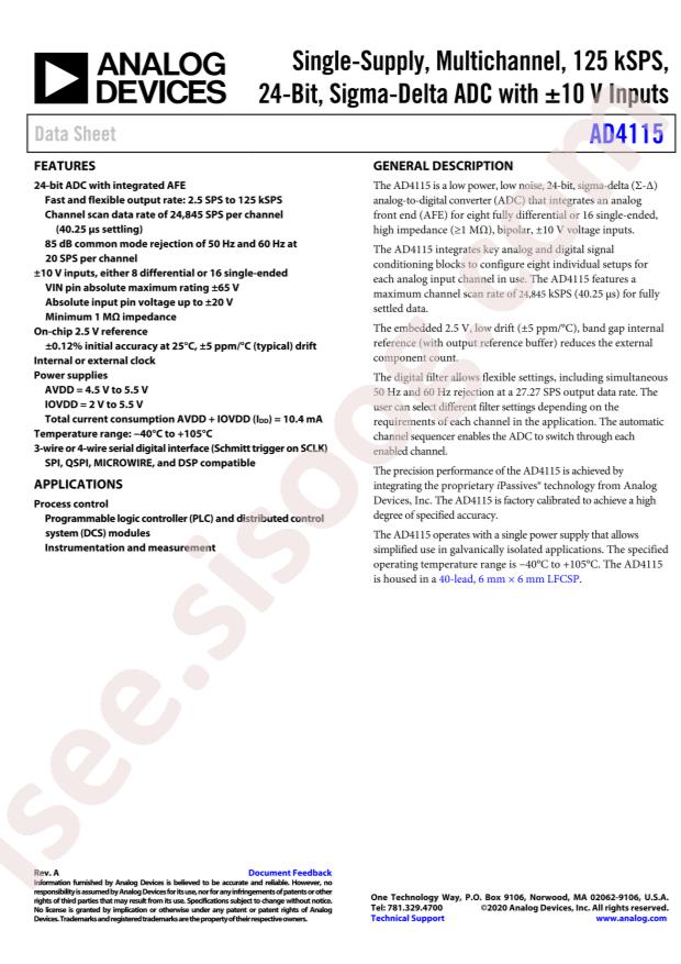 AD4115BCPZ