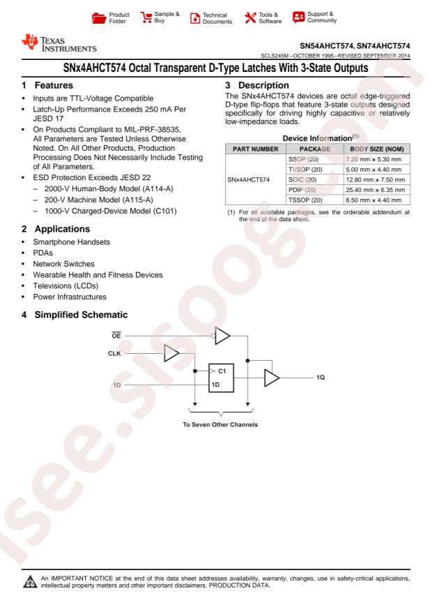 SN74AHCT574N
