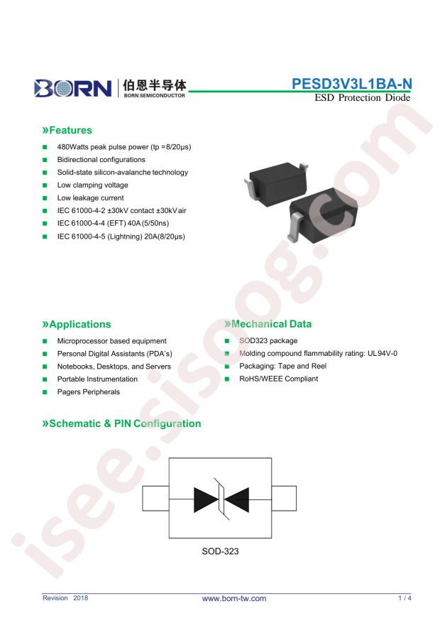 PESD3V3L1BA-N