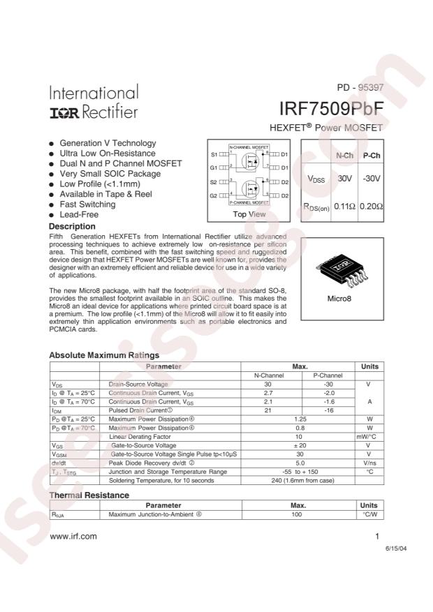 IRF7509TRPBF