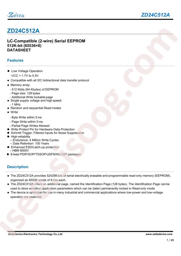 ZD24C512A-SSGMB