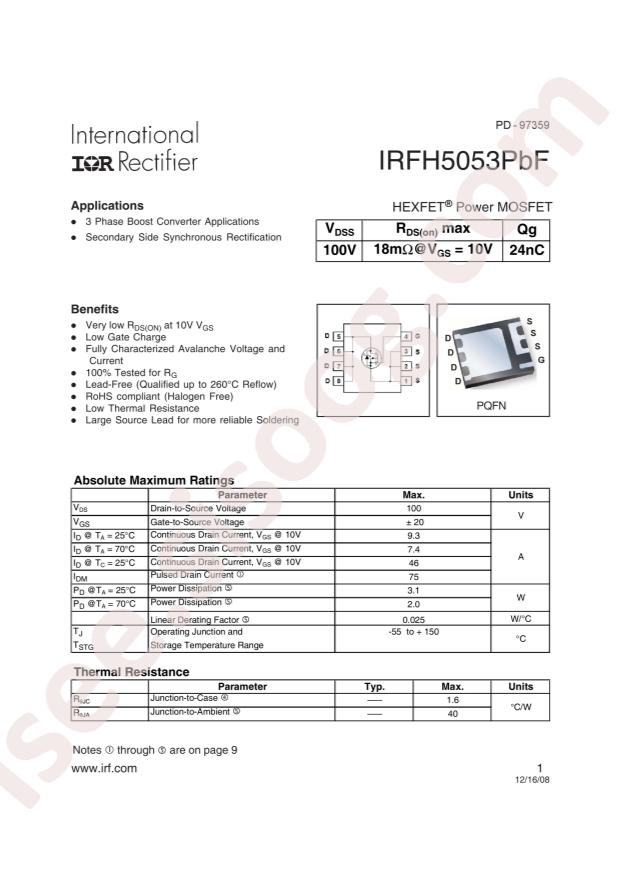IRFH5053TRPBF