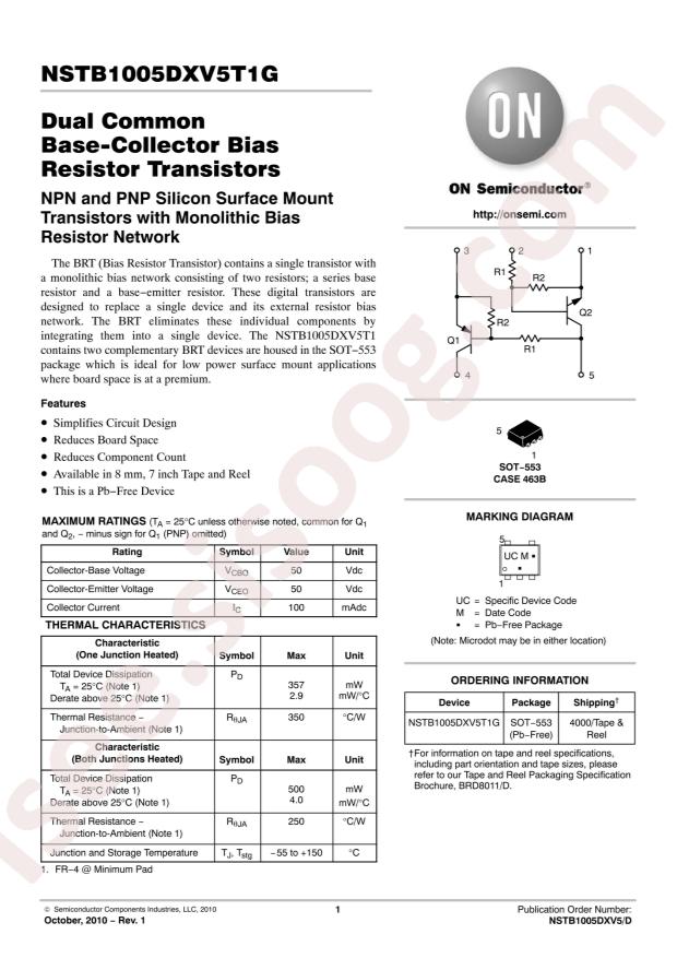 NSTB1005DXV5T1G