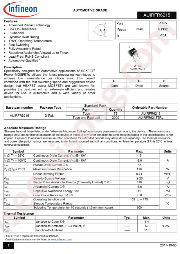 AUIRFR6215TRL
