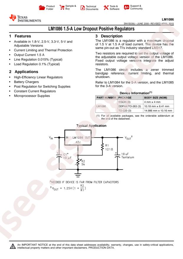 LM1086CS-2.5/NOPB