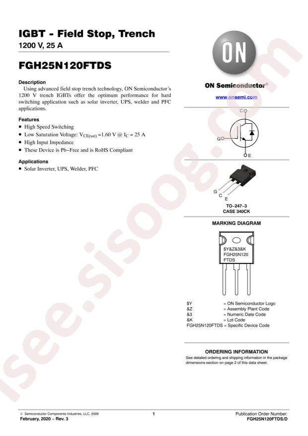 FGH25N120FTDS