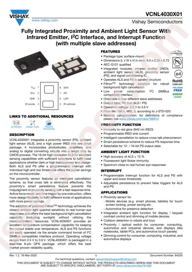 VCNL40301X01-GS18