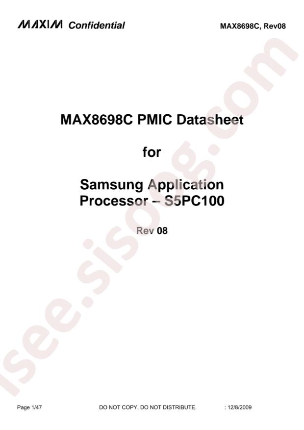 MAX8698CEWO+T