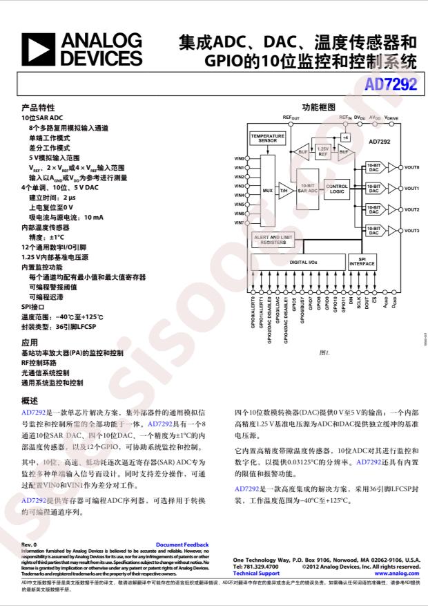 AD7292BCPZ-RL