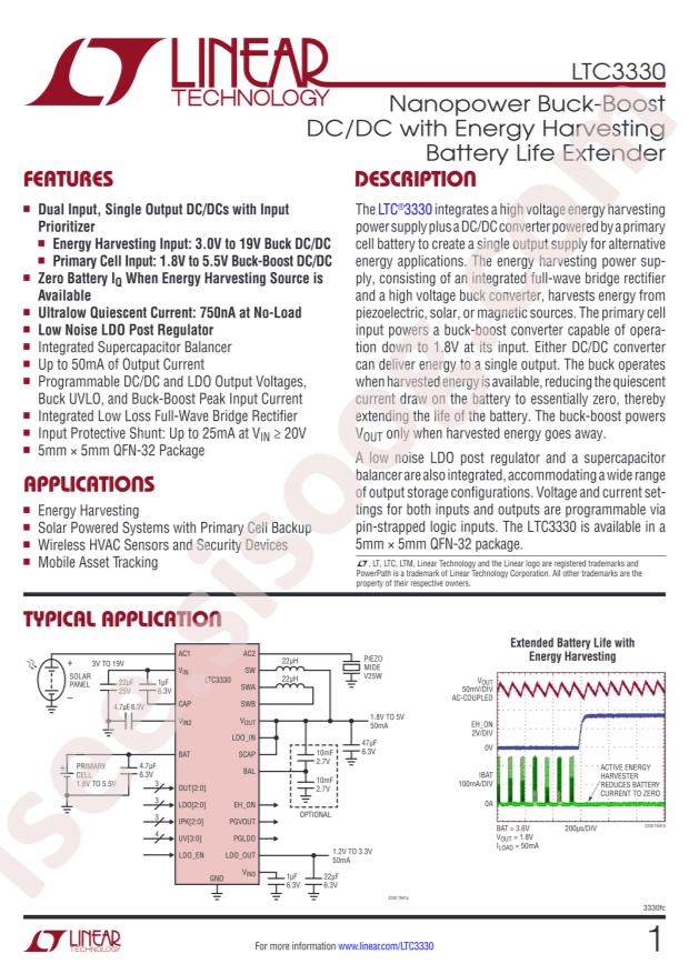 LTC3330EUH#PBF