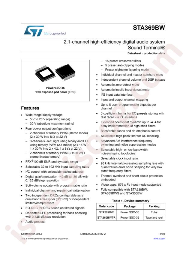 STA369BWTR