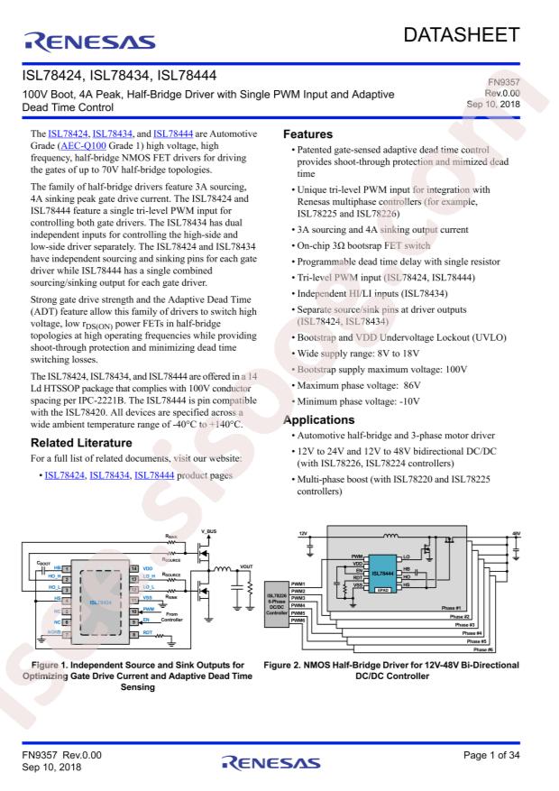 ISL78444AVEZ-T7A