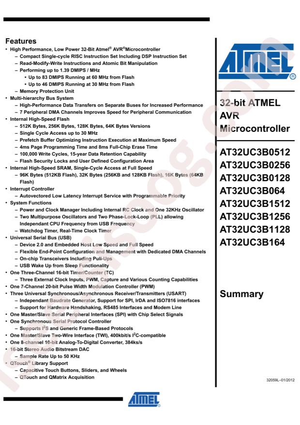 AT32UC3B0512-A2UT
