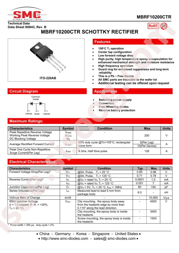 MBRF10200CTR