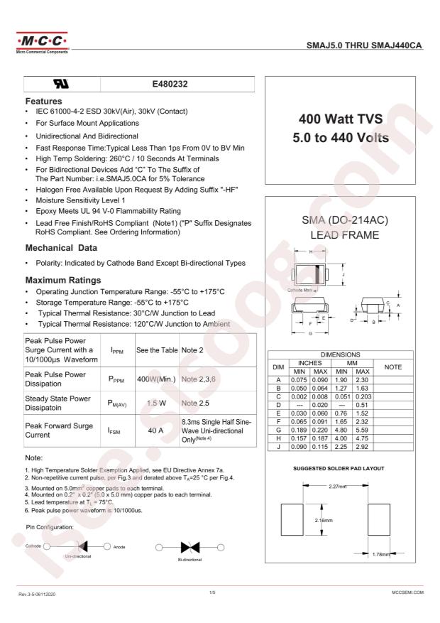 SMAJ18CA-TP