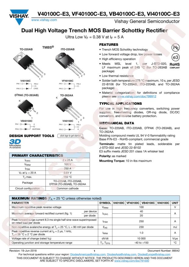 VB40100C-E3/8W