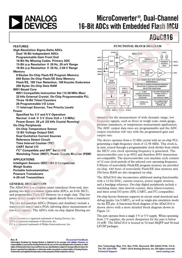 ADUC816BSZ-REEL