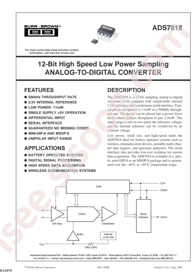 ADS7818PB