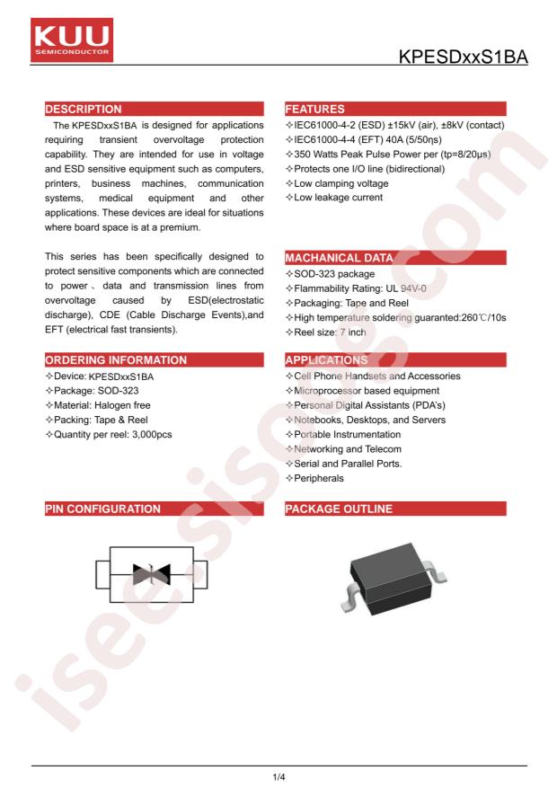 KPESD15VS1BA