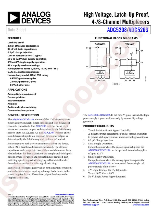 ADG5209BCPZ-RL7