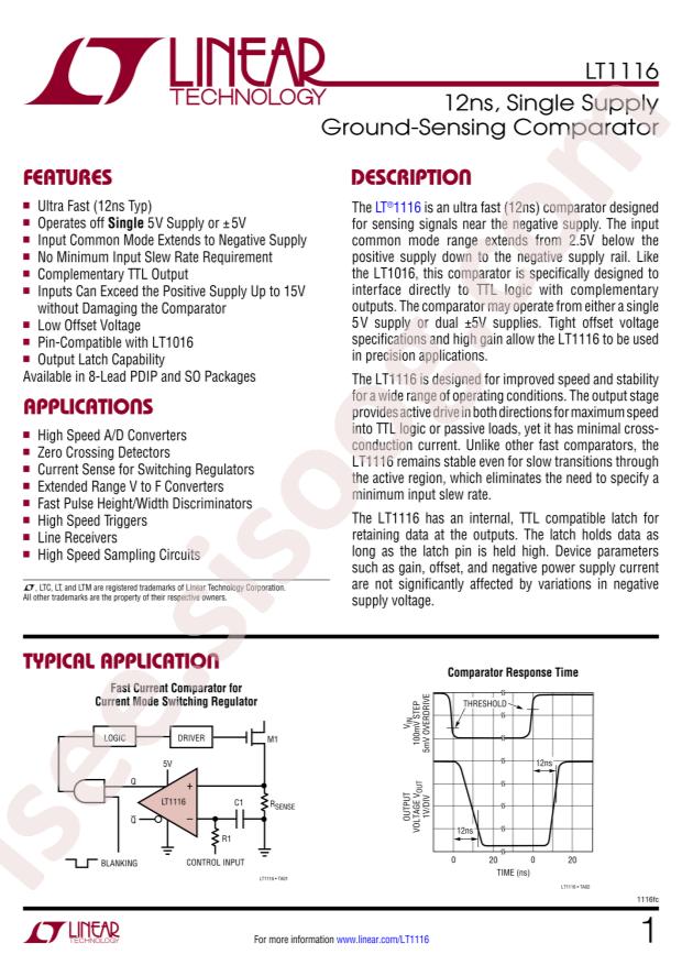 LT1116CS8#PBF