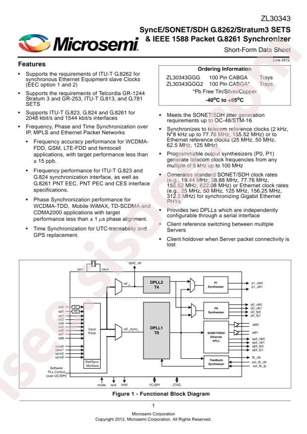 ZL30343GGG2