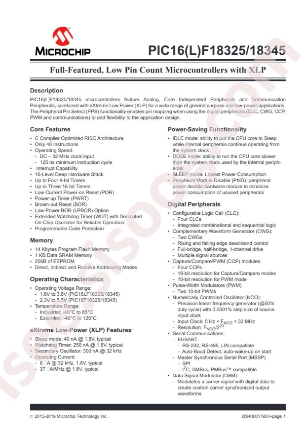 PIC16LF18345T-I/GZ