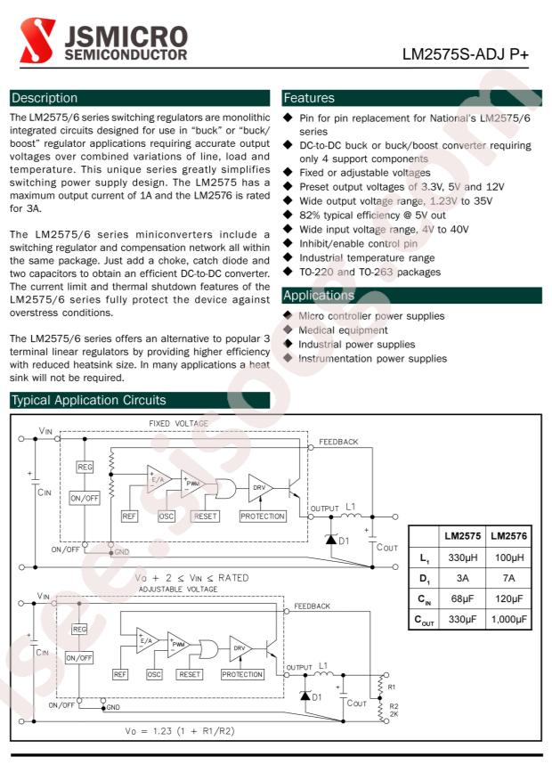 LM2575S-ADJ P+