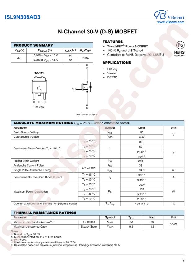 ISL9N308AD3-VB