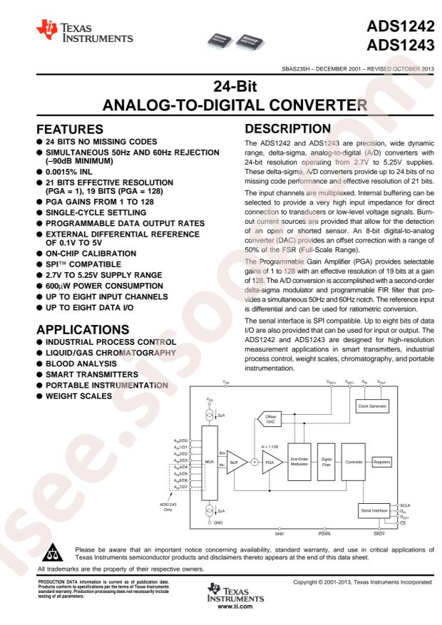 ADS1242IPWT