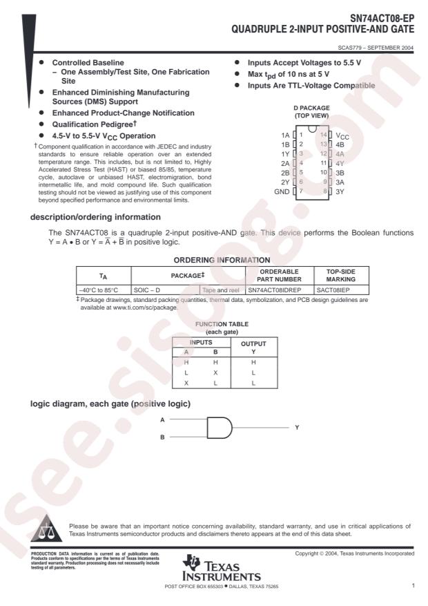 SN74ACT08IDREP