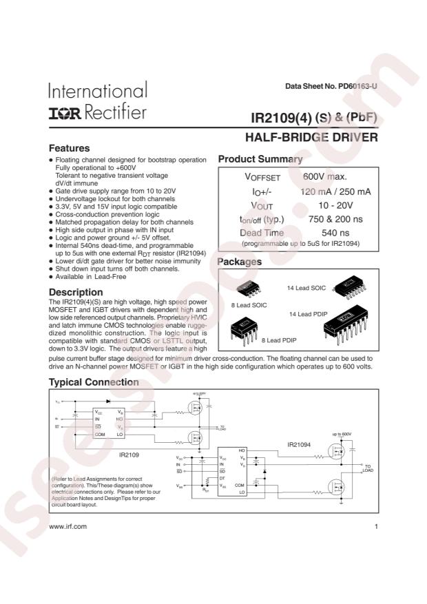 IR2109SPBF