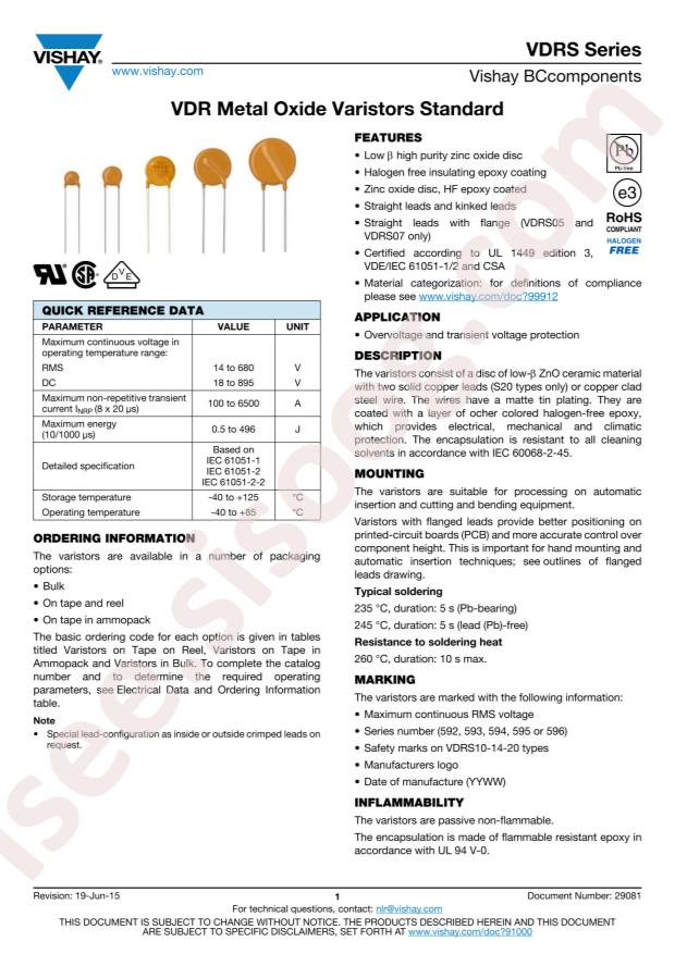 VDRS07H275BSE