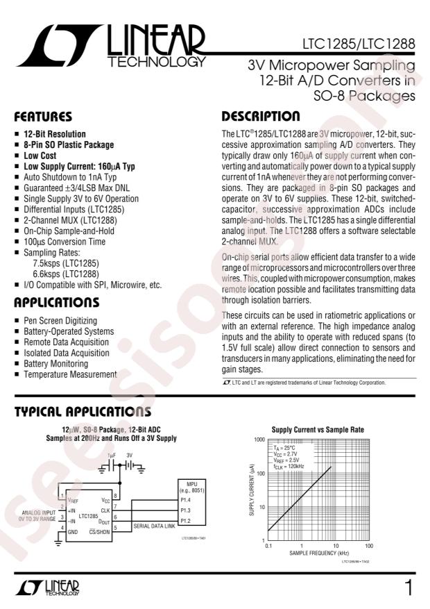 LTC1288CS8#PBF