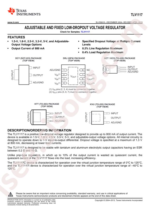 TLV1117-33IDCYR