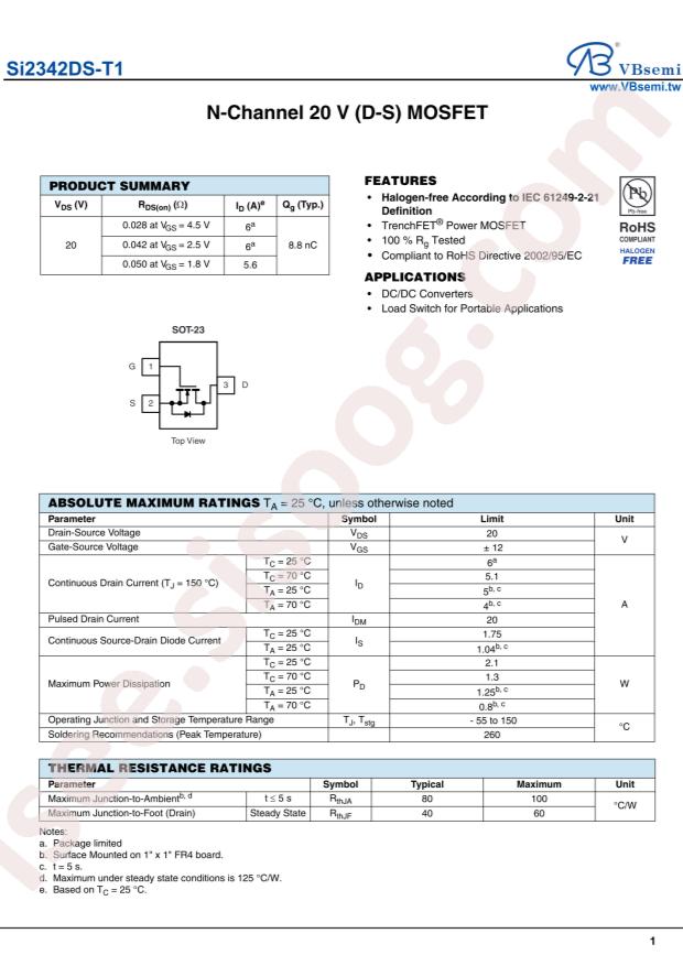 Si2342DS-T1-VB