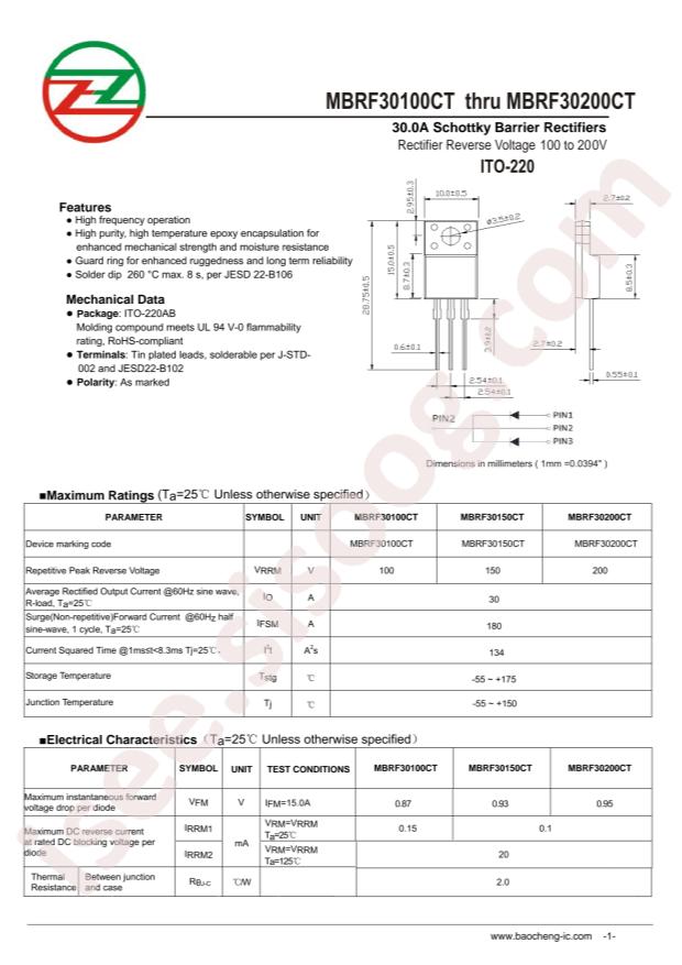 MBRF30100CT