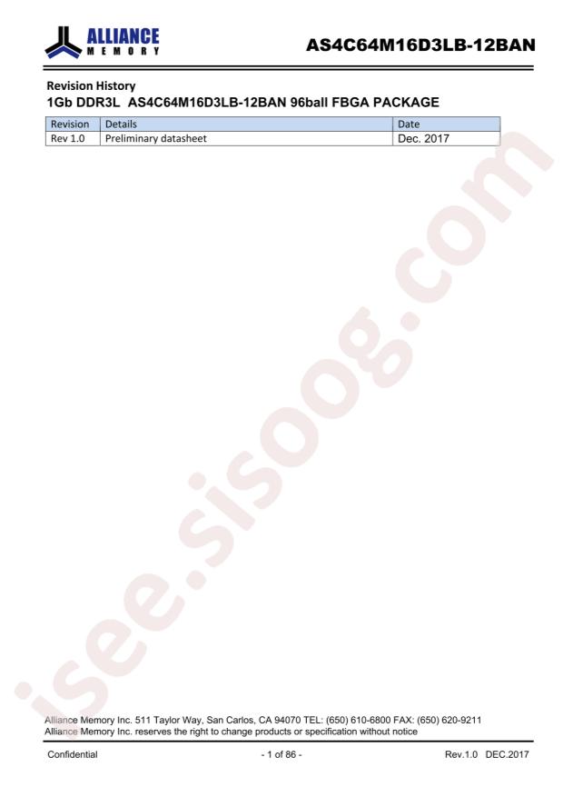 AS4C64M16D3LB-12BAN