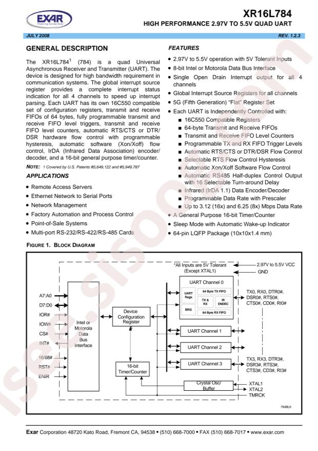 XR16L784CV-F