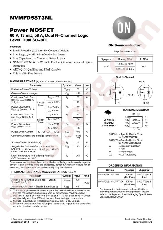 NVMFD5873NLT1G