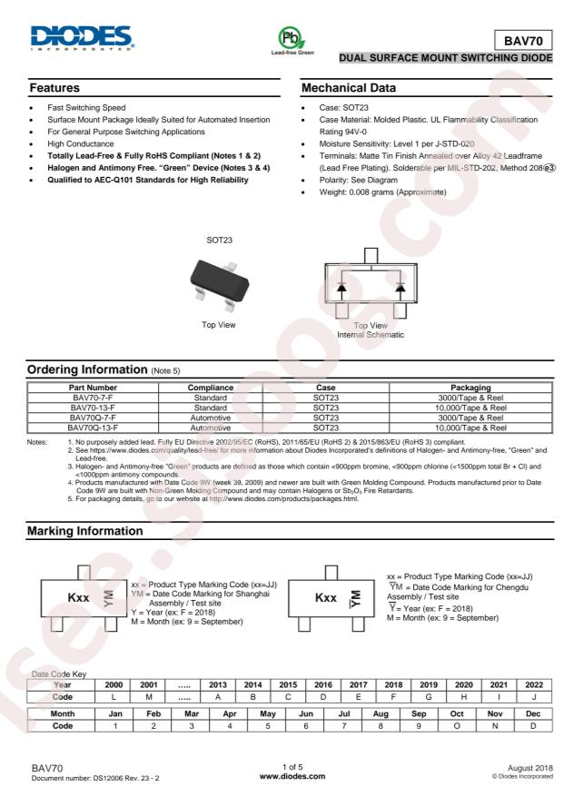 BAV70-13-F