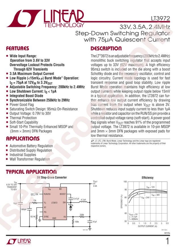 LT3972EMSE#PBF