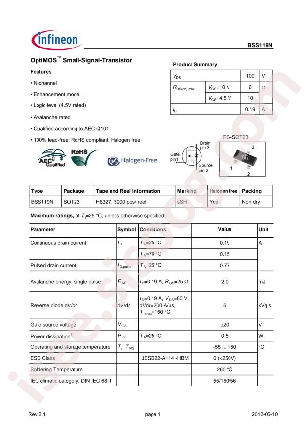 BSS119N H6327